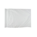 14" X 20" Solid White Polyester Golf Flags with Golf Tube